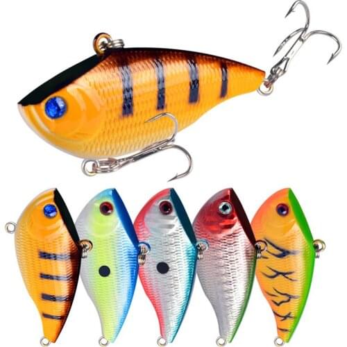 Fishing Lure 55mm Slow Sinking/Sinking VIB Lipless Lures Hard Baits Crankbait Jointed Fishing Wobblers
