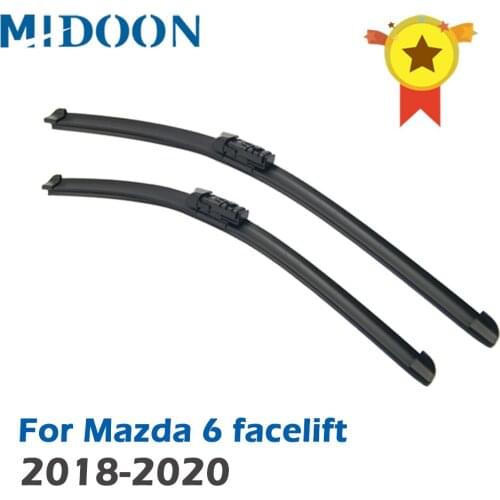 MIDOON Wiper Front Wiper Blades For Mazda 6 facelift 2018 2019 2020 Windshield Windscreen Front Window 24"+18"