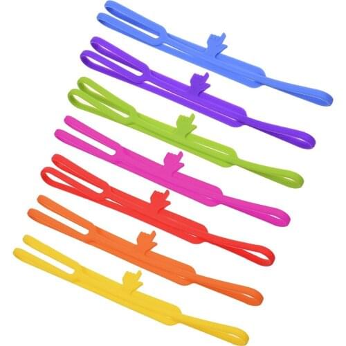 Assorted Colors Silicone Bookmarks Book Marker for School Supplies Stationery Gift