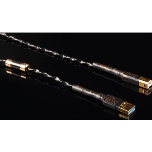 XIANZUN Mamba M-380US Silver-plated HiFi Audio USB cable Decoder sound card connection cable DAC data line G1013