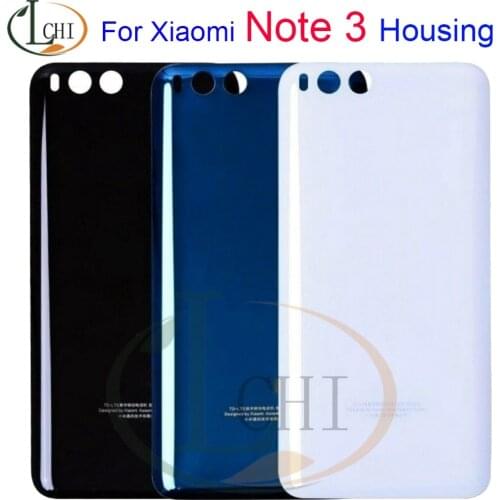 For Xiaomi Mi Note 3 Battery Cover Back Housing Case For Xiaomi Note3 Rear Door Glass Panel For Xiaomi Mi Note 3 Battery Cover