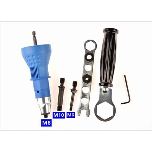 MXITA Rivet Nut Tool AdaptoM6-M8-M10 Electricity Rivet Nut Tool Adapter Cordless Drill Adapter Rivet Nut Gun Battery Riveter