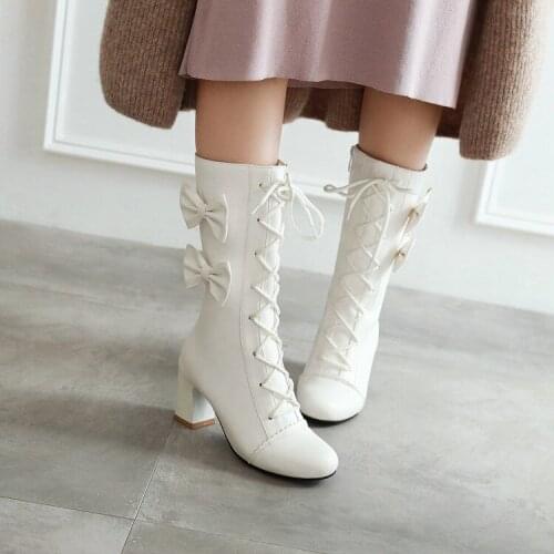 Oversized 10 boots women shoes ankle boots for women ladies boots shoes woman winter Solid color round head sleeve