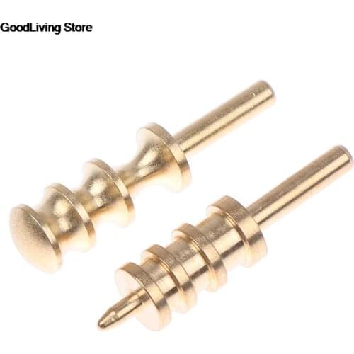 1PC DIY Edge Sealing Leather Craft Tool Burnisher Slicker Brass Burnishing Head Hot Process Polishing Tips for Soldering Iron