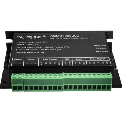 12/24/36/48/60V480W DC brushless motor driver Current/speed/position PID control