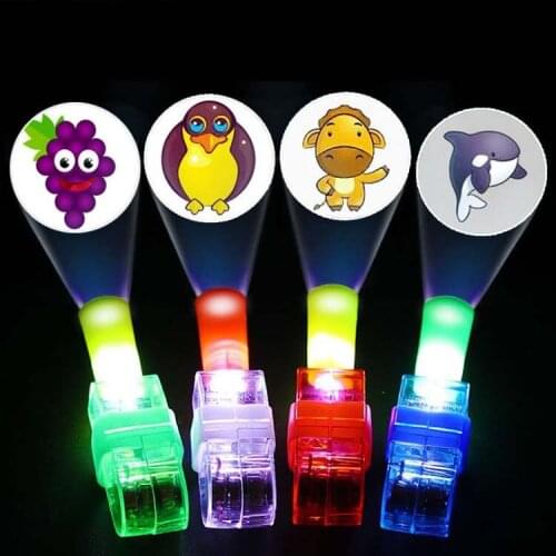 50 PCS Light Up Ring Laser LED Finger Torch Party Favors Night Glow Beam Projection Toys Kids Children Birthday Party Gift Favor