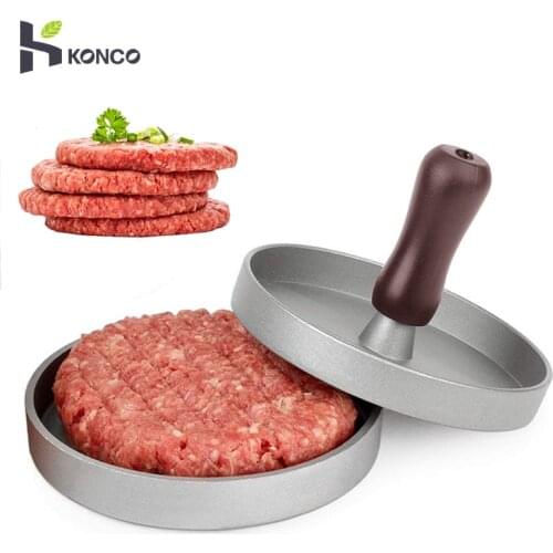 KONCO Non-Stick Hamburger Meat Press Maker Tool Burger Patty Maker Mold Ideal Meat Pie Making for BBQ, Grilling Accessories