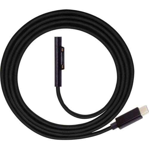 DC 12-15V Type C USB C to Surface Pro3 Pro4 Pro5 Pro6 Book Charge Cable 1.8m