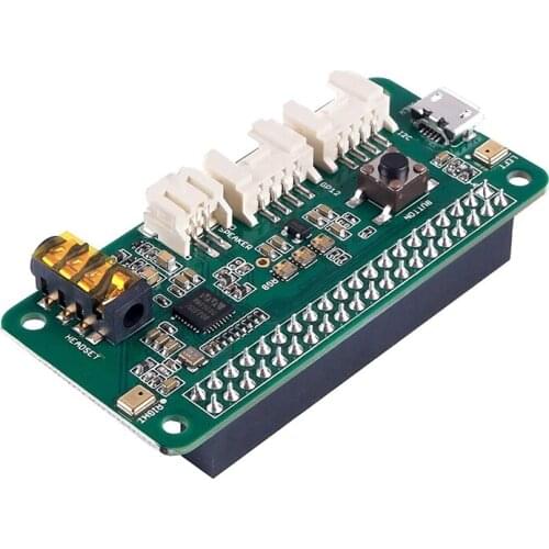 ReSpeaker 2-Mics Pi HAT, Smart Voice Dual Microphone Expansion Wm8960, Designed for AI and Voice Applications