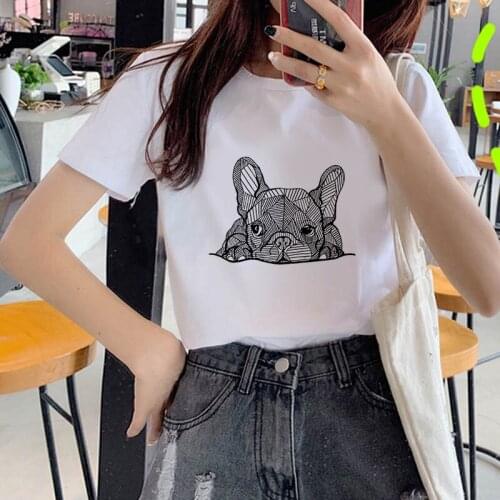 Fashion dog graphic T Shirts Female T-shirt kawaii streetwear Cartoon tees Women T-Shirt Short Sleeve Harajuku ropa mujer