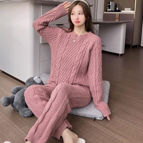 Женские теплые пижамы HUAZHENMIAN China At AliExpress