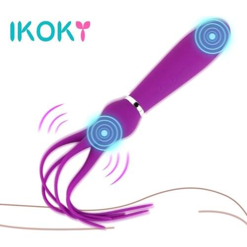 IKOKY Dildo Vibrator 9 Speed SM Whip Massager Nipples Clit Stimulation Sex Toys For Couple G Spot Sex Shop