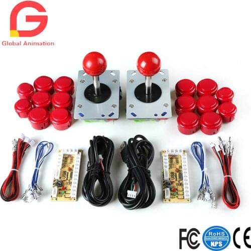 Zero Delay Arcade Game Kit DIY Parts ZIPPY joystick & push buttons for JAMMA MAME USB Cabinet Raspberry Pi DIY Replacement Parts
