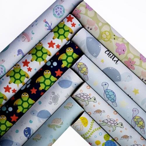 Butterfly Leather Sheets Synthetic Printed Vinyl DIY Handbags Supplies Bows Making Material 22*30cm/A4 1mm L13771
