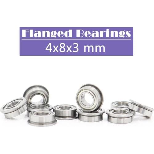 MF84ZZ Flange Bearing 4x8x3 mm ABEC-1 ( 10 PCS ) Miniature Flanged MF84 Z ZZ Ball Bearings