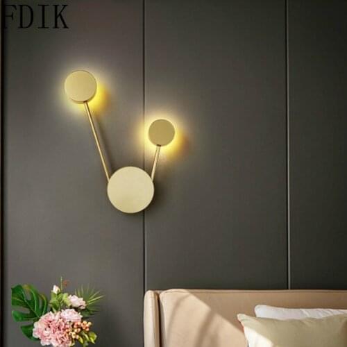 Nordic Wall Lamp Decorative Wall Mirror Bedroom Bedside Lamp Modern Corridor Aisle Lamps Wall Sconces Dressing Light 2020 New