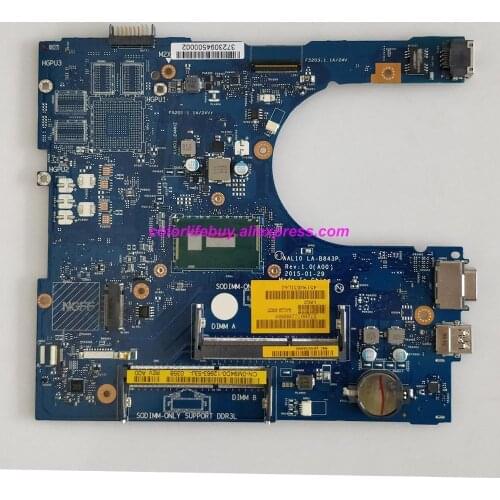 Genuine CN-0M94D0 0M94D0 M94D0 AAL10 LA-B843P w 3205U CPU Laptop Motherboard for Dell Inspiron 5458 5558 5758 Notebook PC
