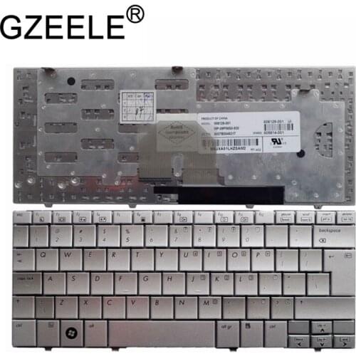 GZEELE New For hp mini Netbook 2133 2140 2144 hp2133 hp2140 hp2144 Keyboard silver FOR Mini-Note(FH424PA) English laptop silver