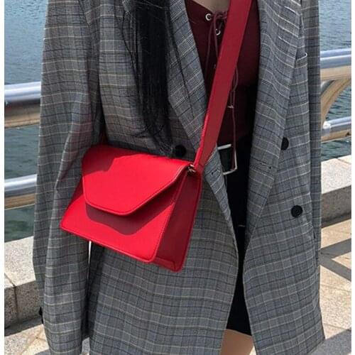 HISUELY New Arrive 2021 Women Pu Leather Shoulder Bags Girls Flap Womens Casual Messenger Bags designer Crossbody Bags purse