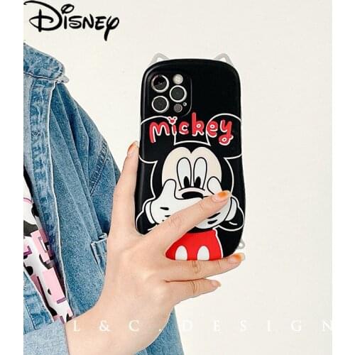 Disney cute Mickey Minnie original phone case for iPhone 7/8P/X/XR/XS/XSMAX/11/12Pro/12min Phone Girl Case Cover