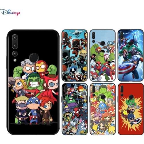 Silicone Cover Marvel Cartoon Avengers For Honor V30 30i 10X 30S 9A 9S 9X 30 9C 20 S V20 10i 10 7C Pro Lite Phone Case