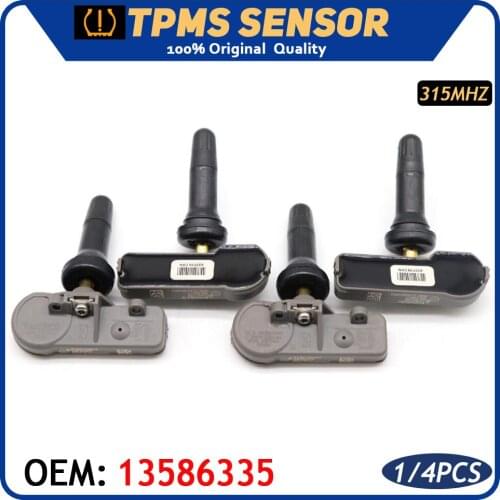 TPMS Tire Pressure Monitor Sensor System For Chevrolet Corvette Equinox HHR Impala Limited 2006-2014 314.9MHz 13581558 13598772
