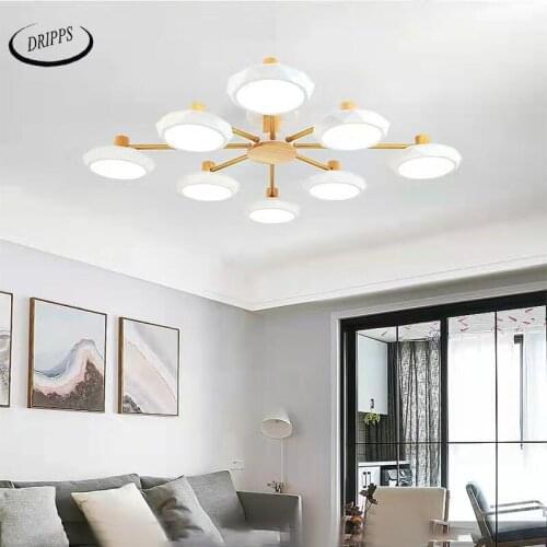 Nordic modern LED ceiling lamp living room chandelier bedroom ceiling lamp hotel lighting factory direct sales ceiling lamp