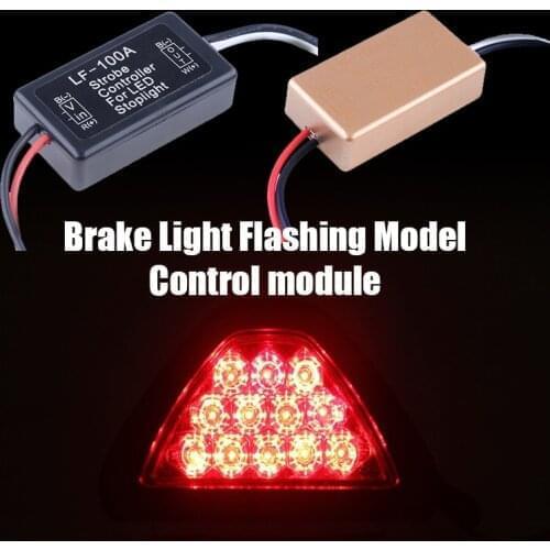 Brake Lights Strobe Controller Stop Signal-Lamp Pulsing Control Module ,LF-100A Relays,Safty Car Accesscories