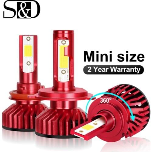 2pcs H4 H7 LED H1 H3 H8 H11 HB3 9005 HB4 9006 H27 880 881 LED Bulbs Mini Car Headlight Lamp 10000LM 50W Auto Headlamp 12V 24V