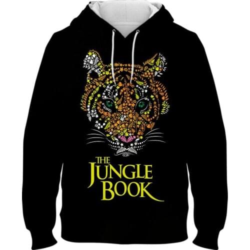 New The Jungle Book Hoodies Men Women Children Fashion Long Sleeve 3D Print Sweatshirts Streetwear Boy Girl Cool Tops Clothes