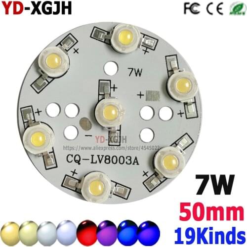 10pcs/Lot 3W High Power LED Full Spectrum White Warm white Green Blue Deep Red 660nm Royal blue With 7W 50mm PCB lamp beads