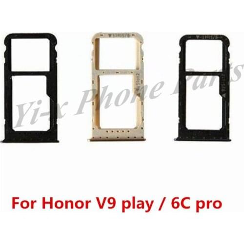 10pcs/lot SIM Card Tray For Huawei Honor 6C Pro / Honor V9 Play Sim Card Holder Slot Adapter