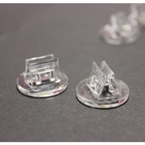 10 Pieces Plastic Cards Stand Unique Transparent Fixed Props for 2mm Paper Board Games Cards