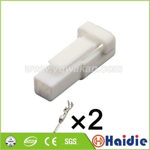 5sets 2pin Auto plastic unsealed plug electric wiring harness male connector