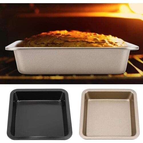 7/8 Inch Square Baking Pan High Carbon Steel Chef Nonstick Tray Microwave Oven Pan Cookie Toast Tray Bakeware Toast Bread Mold