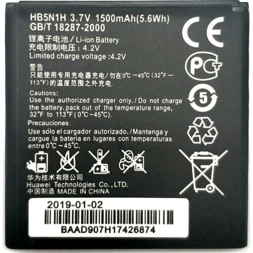 2019 New High Quality HB5N1H 1500mAh battery For Huawei Ascend Q G300 G305T C8812 U8815 U8818 U8825 T8828 T8830 Y220 Y310