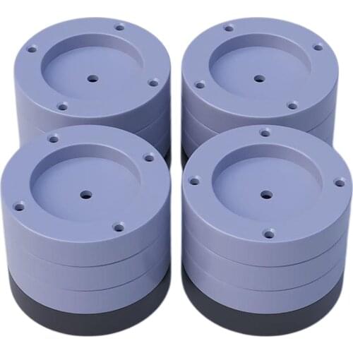 4 Pieces Anti Vibration Mat Shock Mute Pads for Washer & Dryer Refrigerators