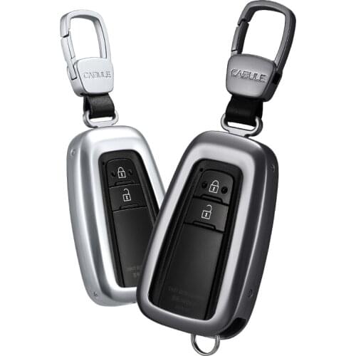 Car Aluminium Alloy Key Holder Cover Case Shell For Toyota CHR C-HR Prado 2017 2018 Prius Camry Corolla RAV4 2018 Accessories