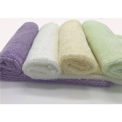 4 Pack/set Organic premium bamboo Baby washcloths Natural bamboo/Cotton fiber baby towel Size 12"x12" with hanging hook