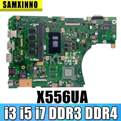 For Asus X556U X556UA X556UAK X556UAM X556UJ X556UV X556UF X556UR X556UB Mainboard X556UQ laptop Motherboard i3 i5 i7 DDR3 DDR4