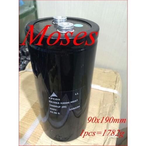 450v 10000uf 100% Original brand new EPCOS High quality Electrolytic Capacitor capacitance Radial 90x190mm (1pcs)