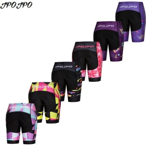 JPOJPO Team Womens Cycling Short 4D Gel Padded Mountain Bike Shorts Tight Sport Downhill MTB Bicycle Shorts