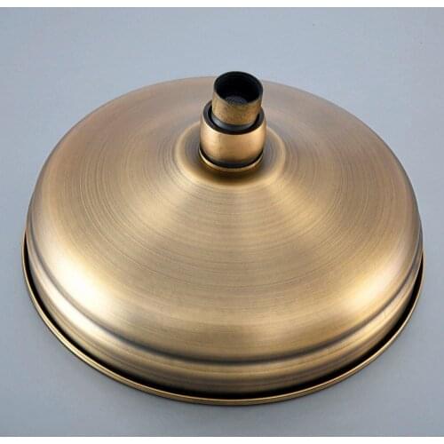 Round Vintage Retro Bathroom Rain Shower Head 8 inch Antique Brass Shower Sprayer Bathroom Tools Nsh052