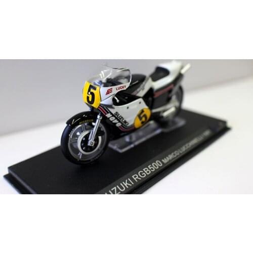 Diecast Toy Model 1:24 Ratio SUZUKI RGB 500 5# Motorcycle Racing Vehicles Model for Boy Gift,Collection,Decoration