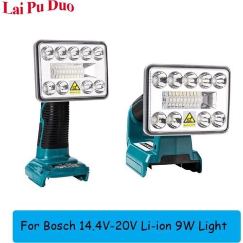BAT609 Replace for Bosch 18V lithium ion battery For Bosch 9W indoor and outdoor tool light LED light work light BAT618 BAT609G