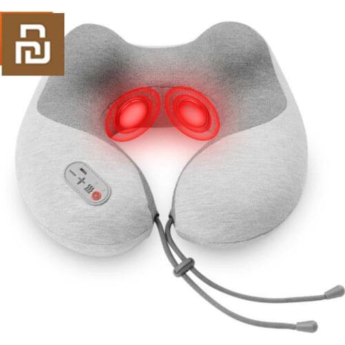 Xiaomi Momoda Massage Hot Compress Multifunctional Neck Pillow Constant Temperature Wireless TENS Pulse Cervical Massage Pillow