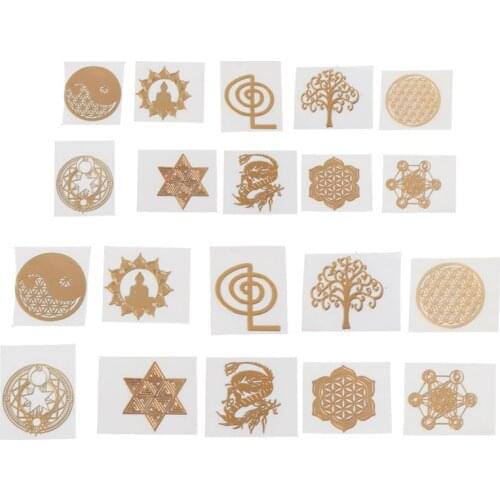 Copper Stickers for Jewelry Making Energy Tower Pattern Paste Copper Stickers For DIY Making Mould Craft Jewelry Tool