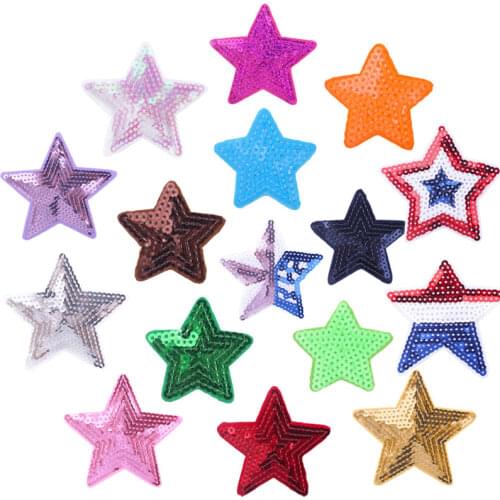 Sequin Patch Stars Applique On Clothes Accessories Sew On Patch For Clothes Stickers For Clothing Sequined Patches For Clothing