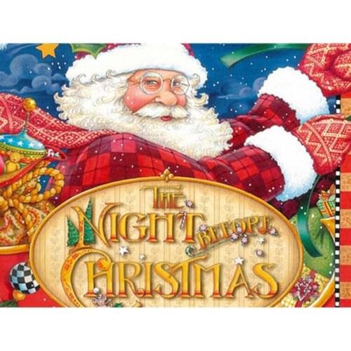 New 5D DIY Diamond Painting Christmas Full Square Round Diamond Embroidery Santa Claus Cartoon Mosaic Home Decor Holiday Gift
