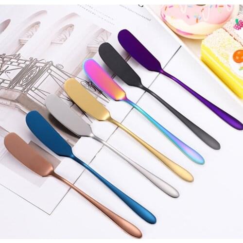 Butter Knife Stainless Steel Cheese Butter With Hole Multi-function Wipe Cream Bread Jam Knife Kitchen Gadgets